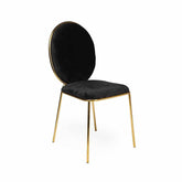 Chloe Dining Chair Gold/Black RENTAL